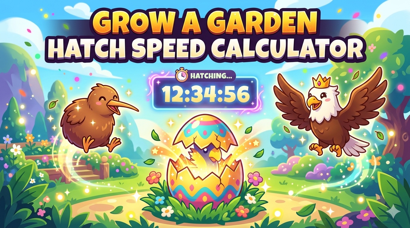 Grow a Garden Hatch Speed Calculator Feature